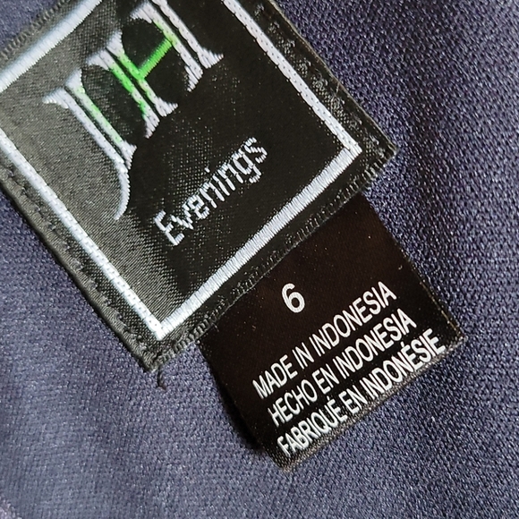 JH BLUE EVENING GOWN SIZE 6 - Picture 14 of 15